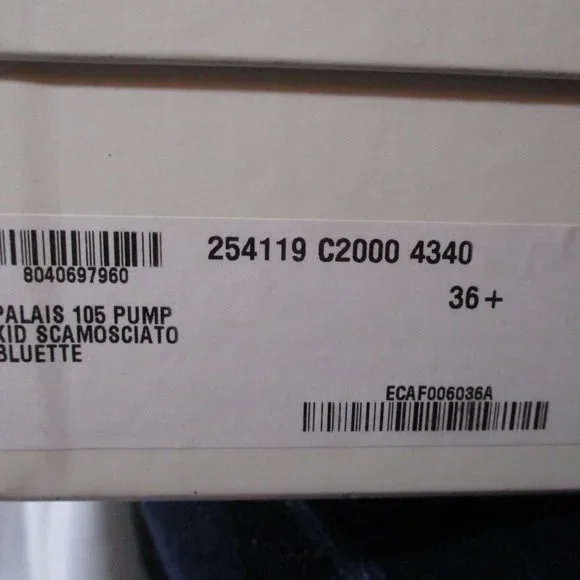 NEW NIB SAINT LAURENT PARIS Stiletto Heel Platform PUMP SHOE 36.5 BLUE - Picture 4 of 9